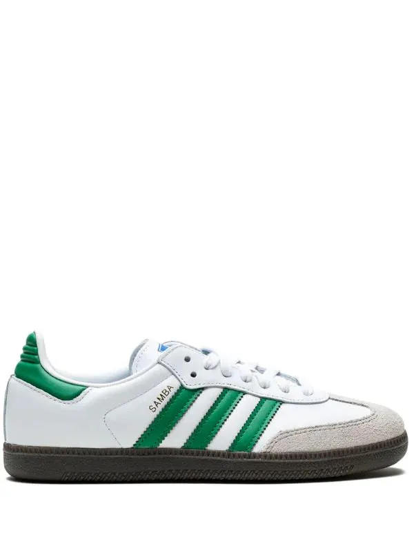 ADIDAS ORGINALS SAMBA OG FOOTWEAR WHITE GREEN