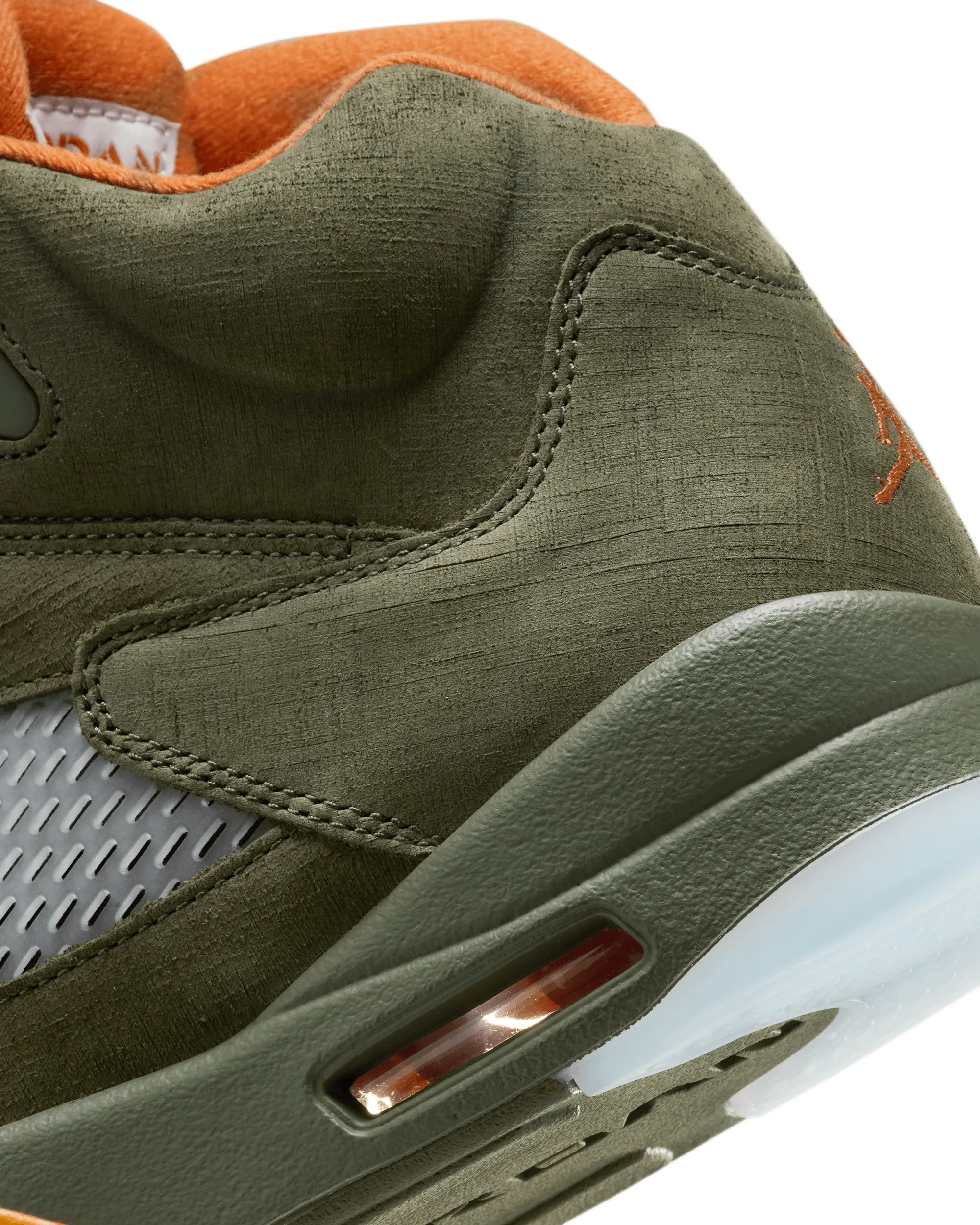 Air Jordan 5 Retro - Army Olive / Solar Orange
