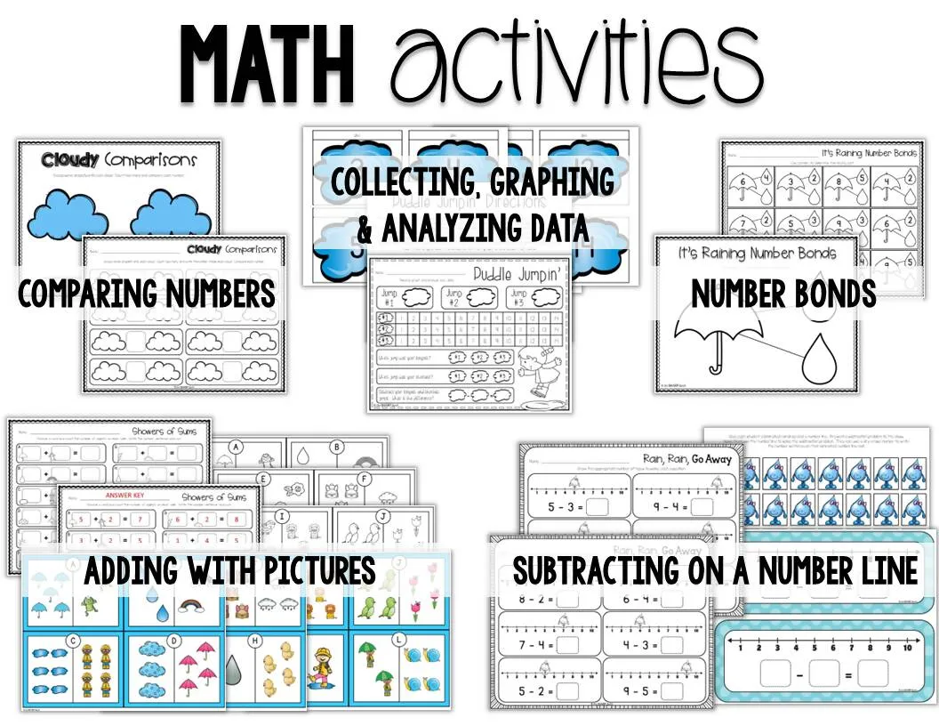 All About Rain Activities - Rain Unit - Water Cycle