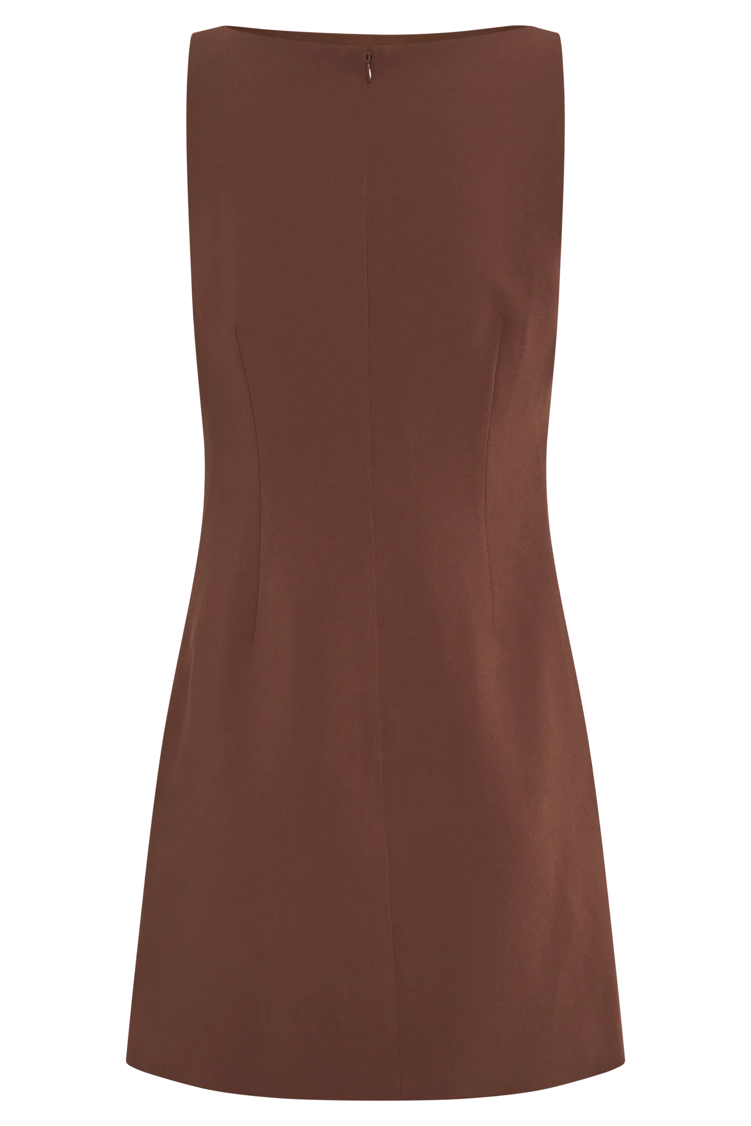 Angelas Mini Dress in Wood Tone - Ideal for Suiting