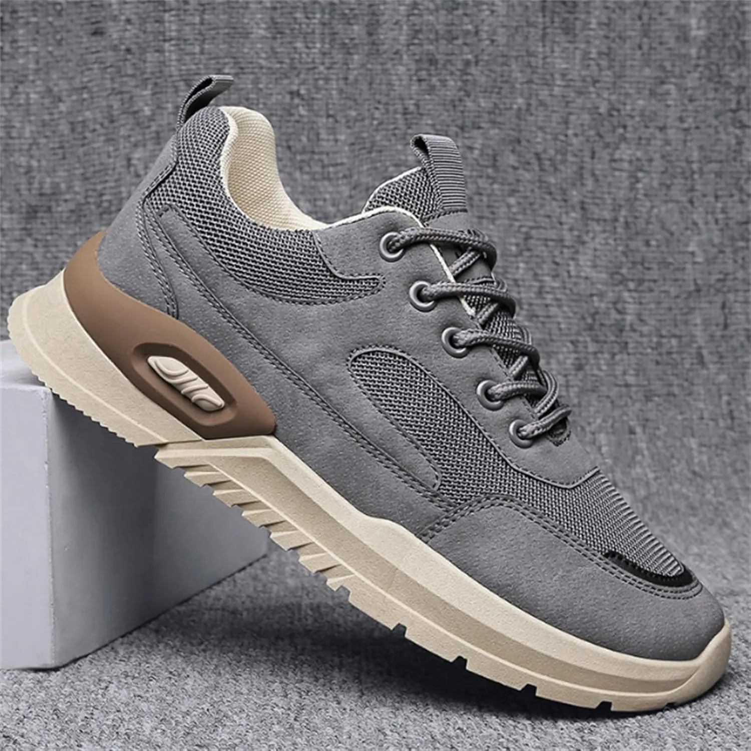 Arch Support Hiking Shoes for Men Lightweight Breathable Slip on Running Shoe Athletic Fashion Sneakers for Men