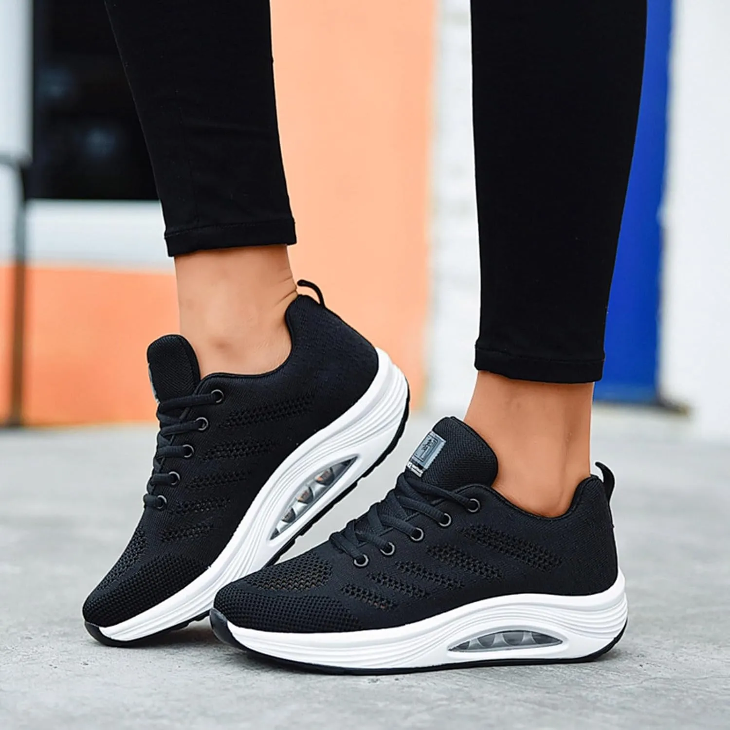 Arch Support Sneakers for Women Non Slip Comfortable Breathable Workout Gym Sports Shoes Mesh Orthopedic Shoe