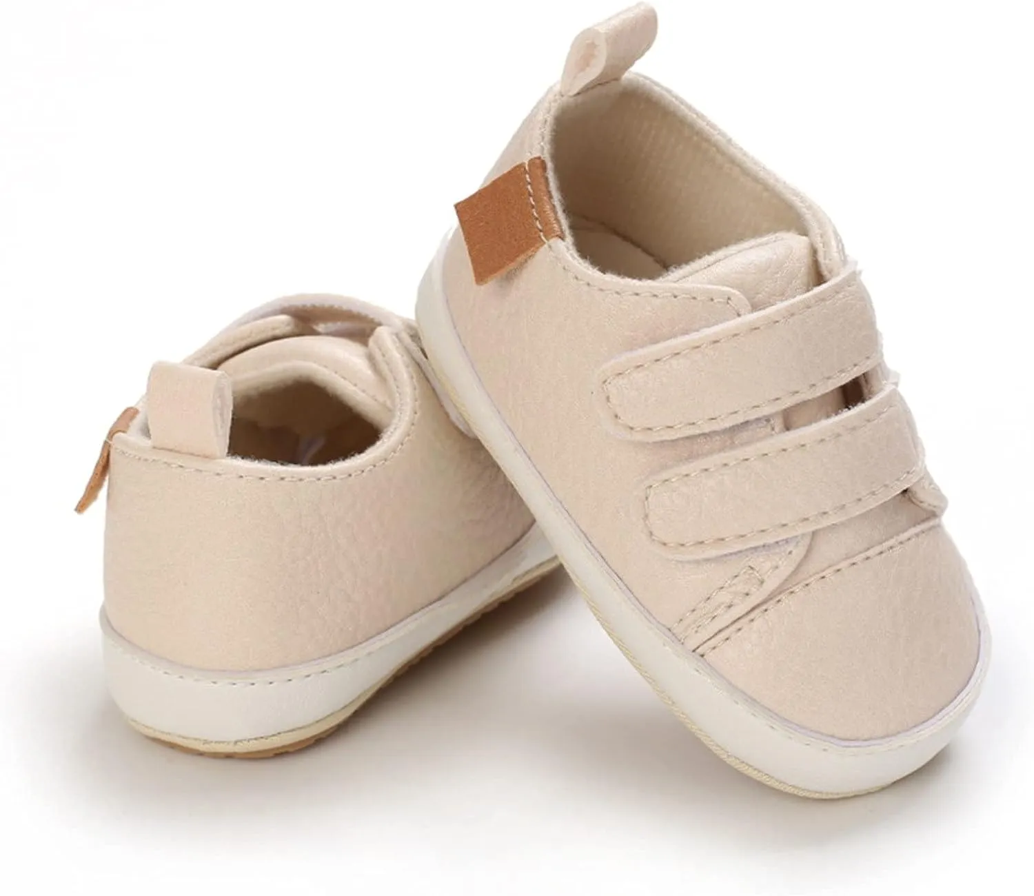 Baby Boys Girls First Walking Shoes Infant Non-Slip PU Leather Sneakers Toddler Newborn Loafers Shoes Infant Size 2