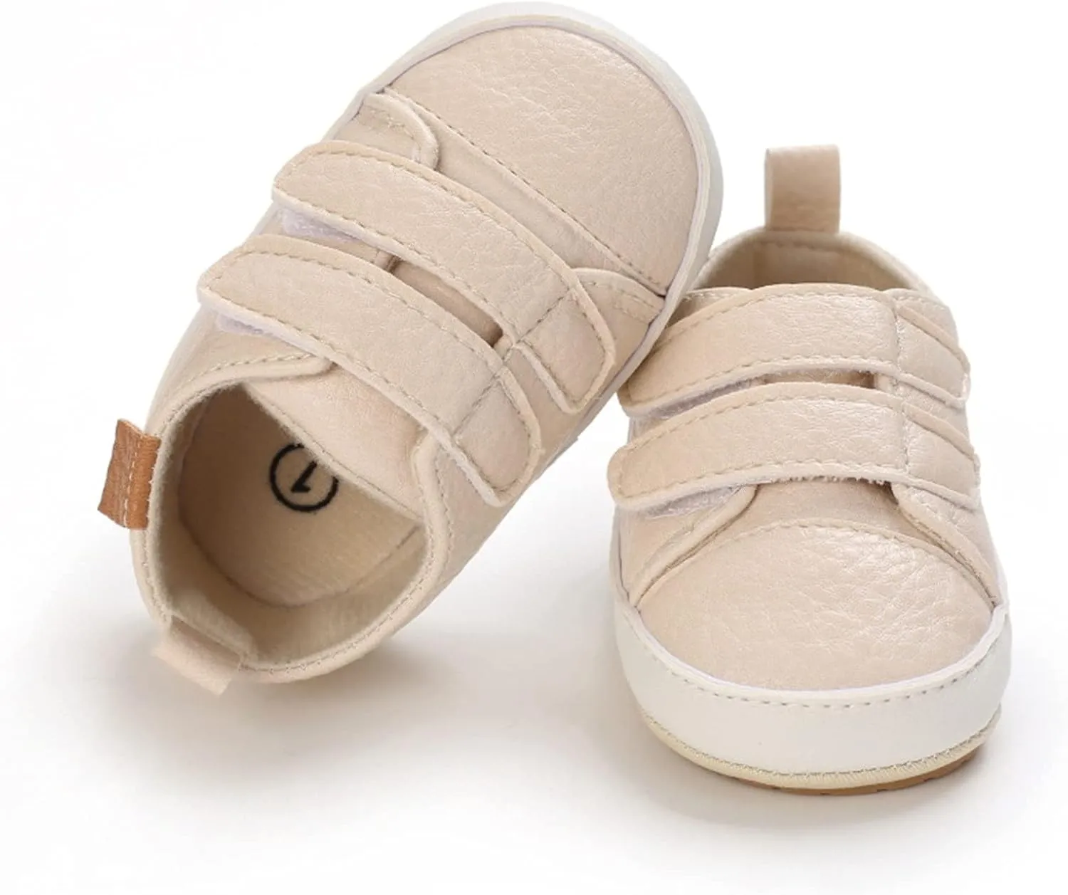Baby Boys Girls First Walking Shoes Infant Non-Slip PU Leather Sneakers Toddler Newborn Loafers Shoes Infant Size 2