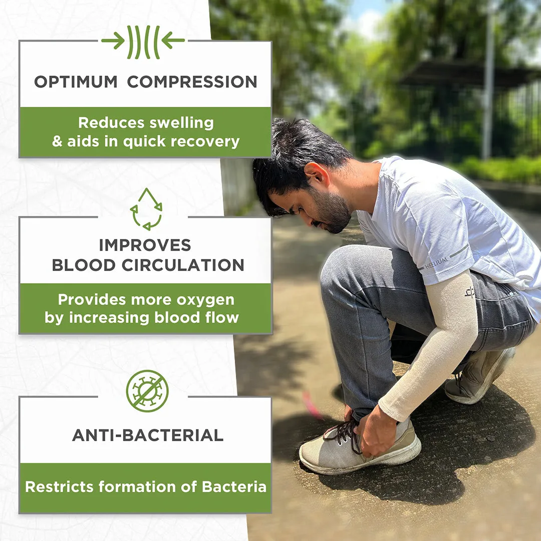 Bamboo Full Arm Compression Sleeve - Pack of 2