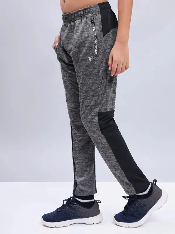 Boys Melange Slim Fit Trackpants with TECHNO GUARD