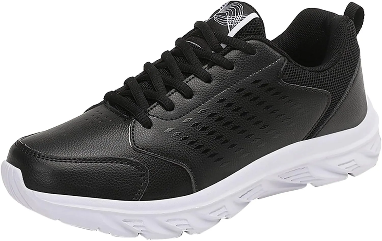 Casual Shoes for Men Spring and Men's Sneakers Flat Soft Bottom Lightweight Lacing Solid Color Comfortable Casual