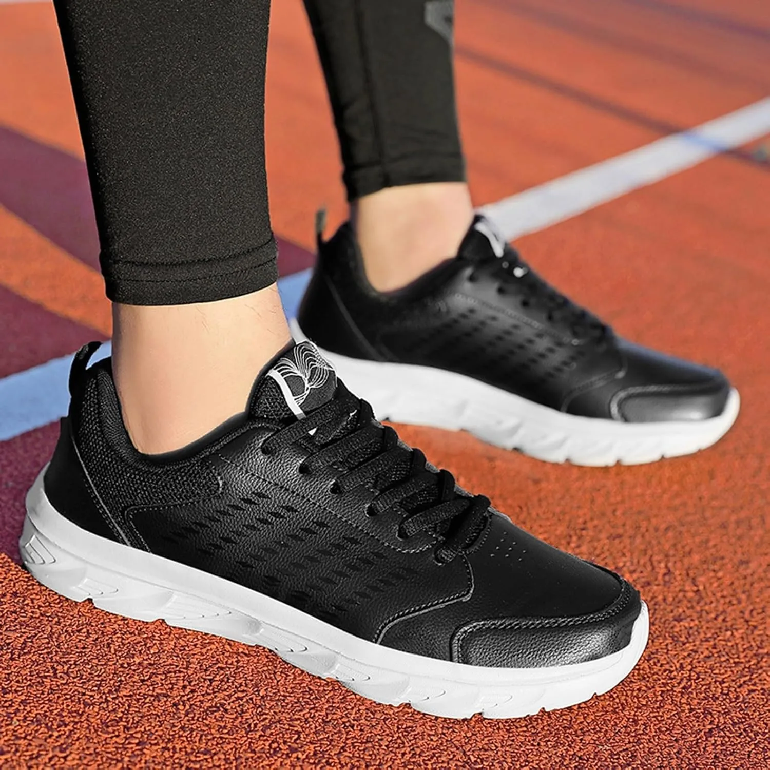 Casual Shoes for Men Spring and Men's Sneakers Flat Soft Bottom Lightweight Lacing Solid Color Comfortable Casual