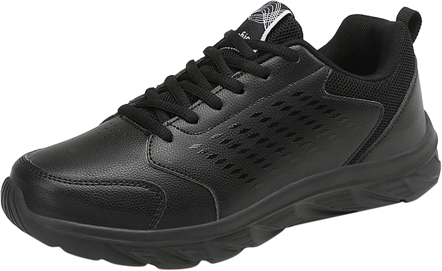 Casual Shoes for Men Spring and Men's Sneakers Flat Soft Bottom Lightweight Lacing Solid Color Comfortable Casual