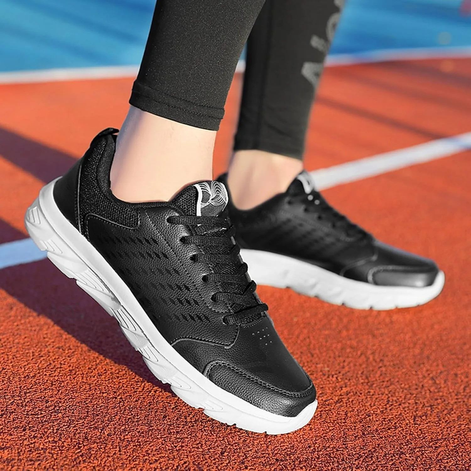 Casual Shoes for Men Spring and Men's Sneakers Flat Soft Bottom Lightweight Lacing Solid Color Comfortable Casual