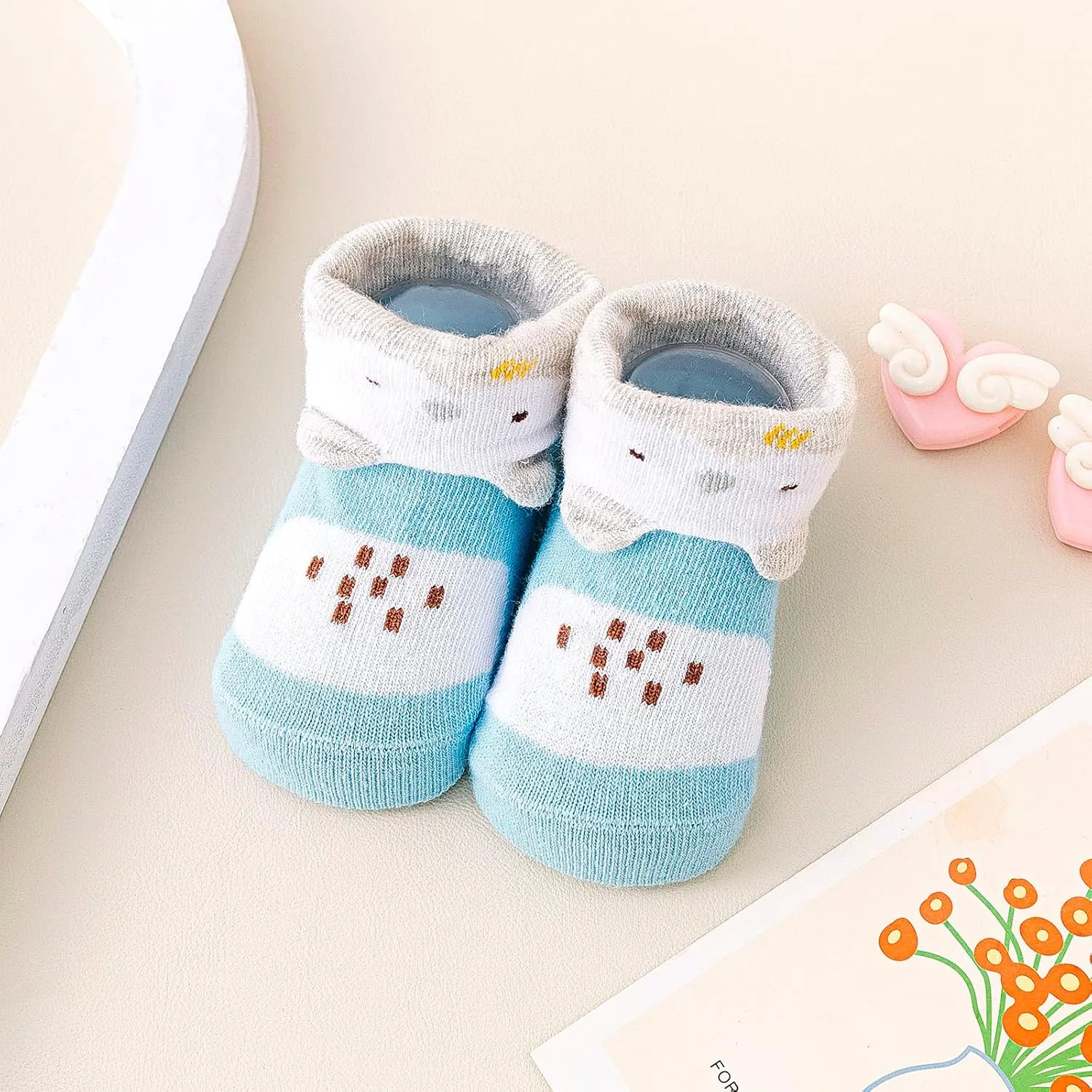 Children Infant Toddler Shoes Spring and Summer Girls Sock Shoes Flat Bottom Non Slip Breathable Lightweight Comfortable Colorblock Cute Cartoon Pattern Toddler Girl Shoes Athletic