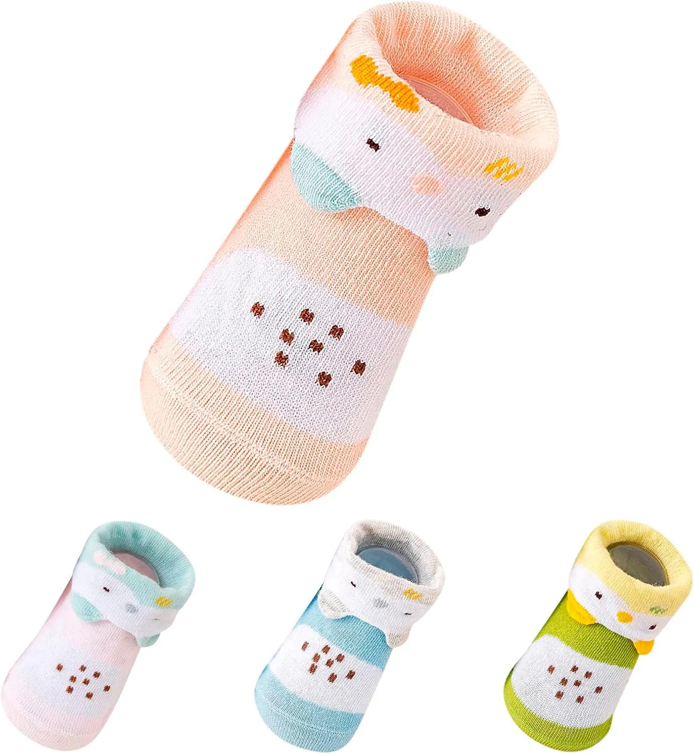 Children Infant Toddler Shoes Spring and Summer Girls Sock Shoes Flat Bottom Non Slip Breathable Lightweight Comfortable Colorblock Cute Cartoon Pattern Toddler Girl Shoes Athletic