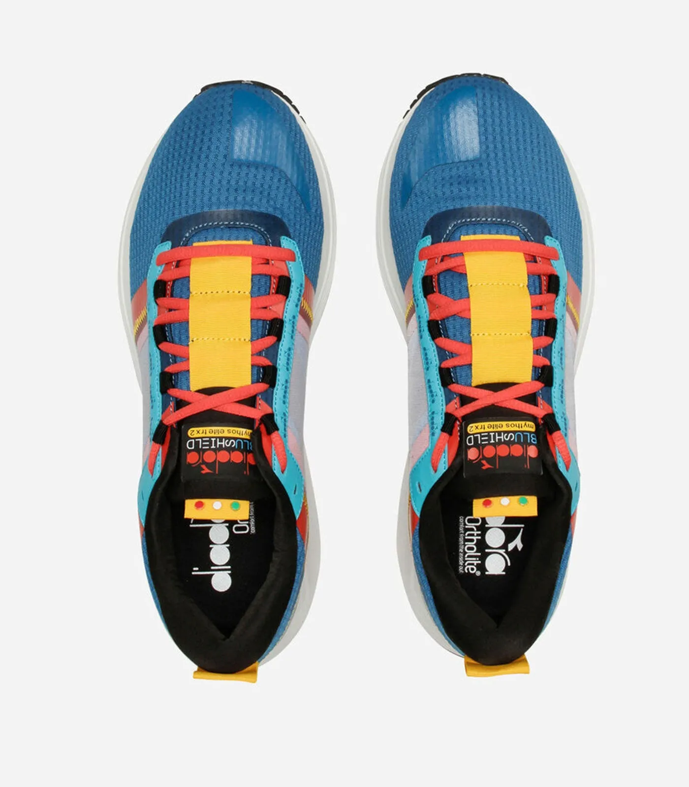 Blue DIADORA Mythos Blushield Elite TRX 2 Running Shoe