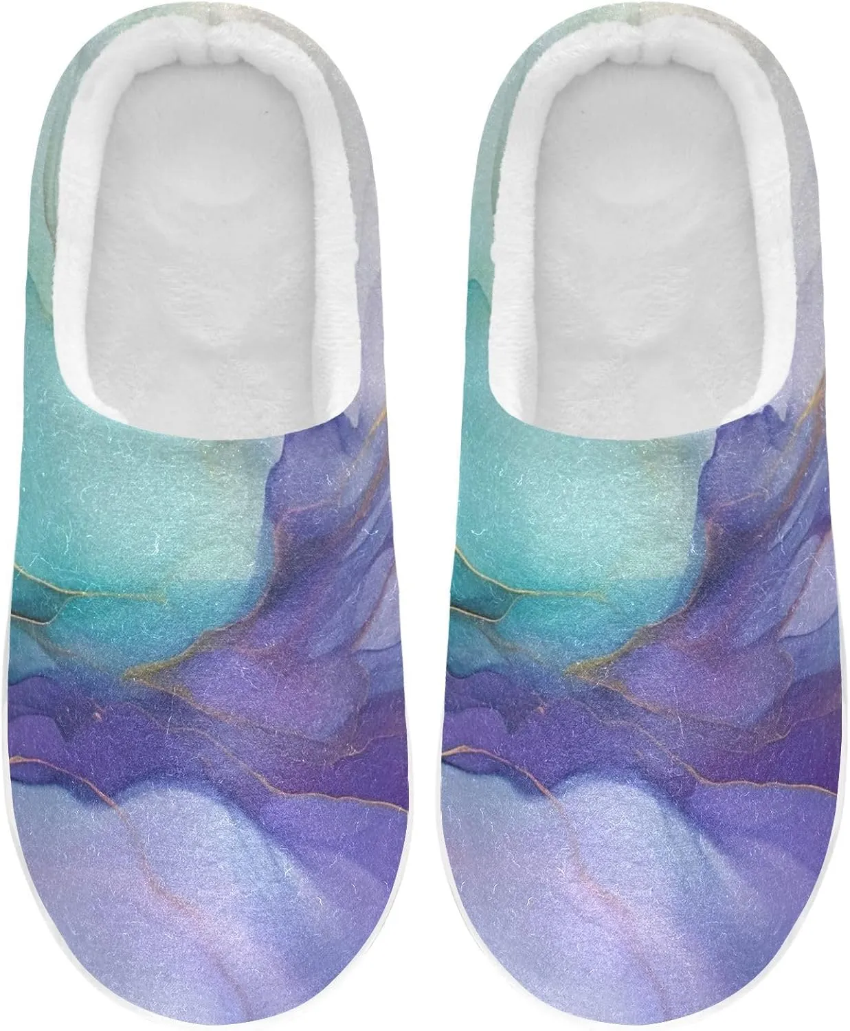 Fire Water Flame Dragon Animal Slippers for Women Men Indoor Slippers Memory Foam Fuzzy Slippers House Shoes for Indoor Outdoor Size 6/7