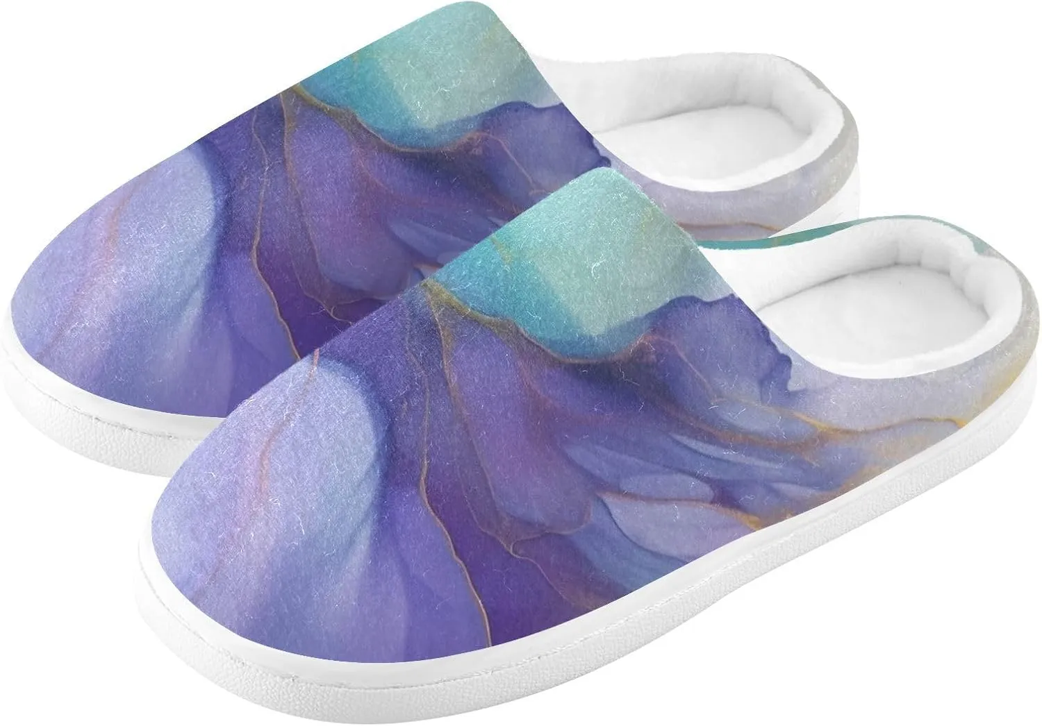 Fire Water Flame Dragon Animal Slippers for Women Men Indoor Slippers Memory Foam Fuzzy Slippers House Shoes for Indoor Outdoor Size 6/7