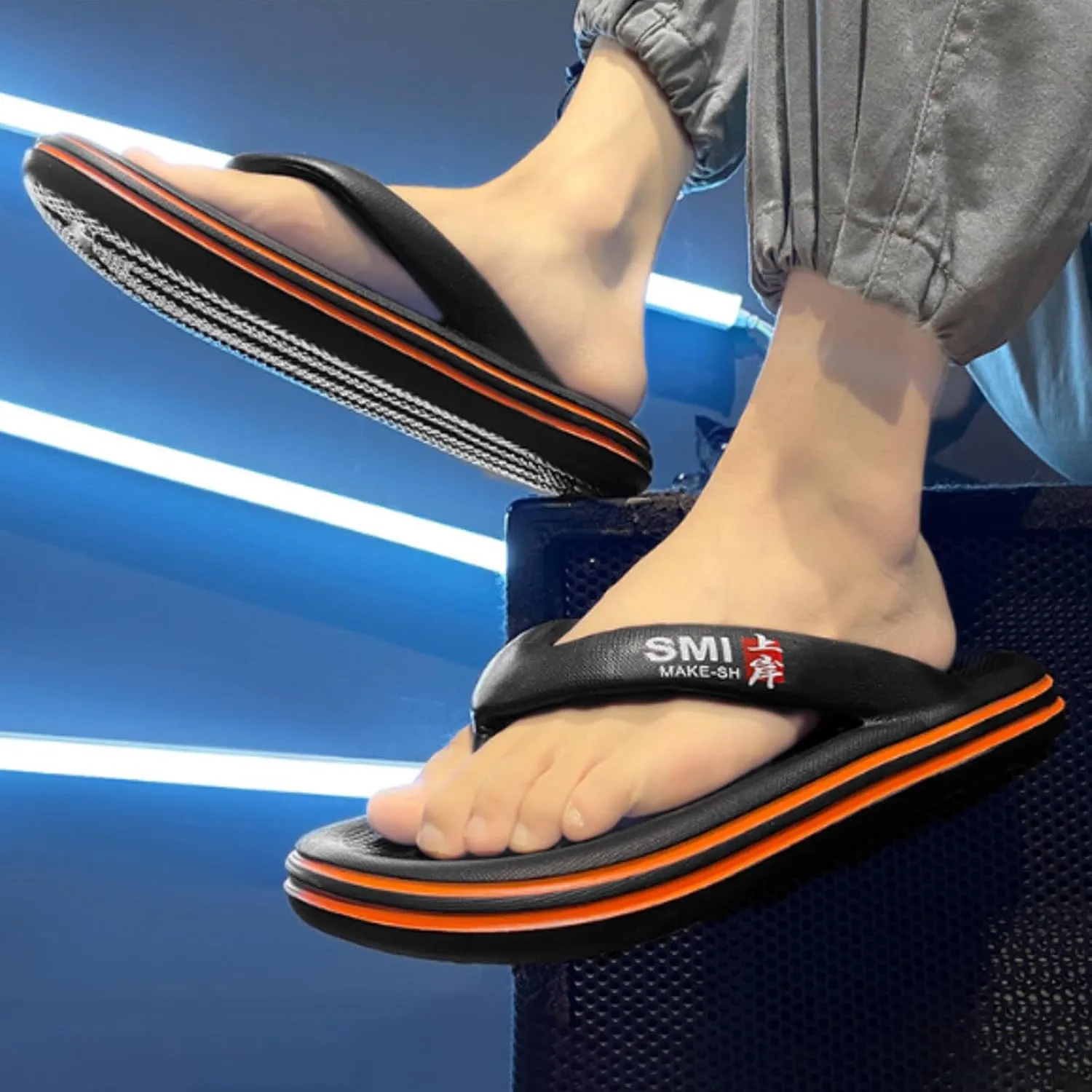 Flip Flops for Women Men Arch Support Sandals Beach Sandals Summer Flip-Flops Soft Lightweight Slides for Indoor