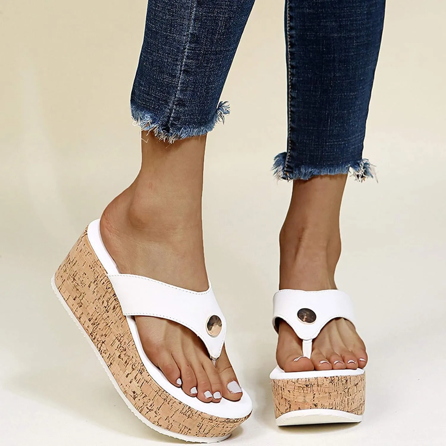 Flip Flops for Women with Arch Support Comfortable Casual Summer Beach Thong Sandals Beach Non Slip Slippers