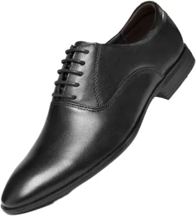 Formal Oxford Shoes for Men Men's Formal Oxford Shoes Lace-up Pointed Toe Leather Brogue Embossed Wingtip Block Heel Anti-Slip Non-Slip Party Shoes