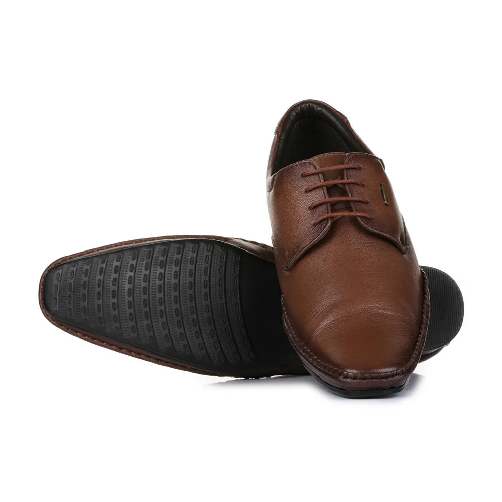 Mens Brown Fortune Balmoral Shoes JJP-10 by Liberty – Elegant Formal Footwear