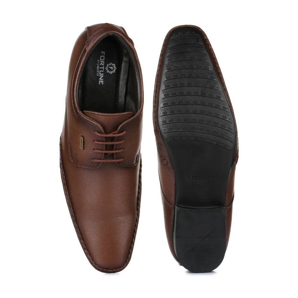 Mens Brown Fortune Balmoral Shoes JJP-10 by Liberty – Elegant Formal Footwear