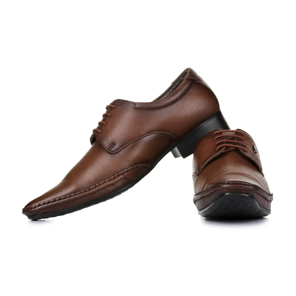 Mens Brown Fortune Balmoral Shoes JJP-10 by Liberty – Elegant Formal Footwear