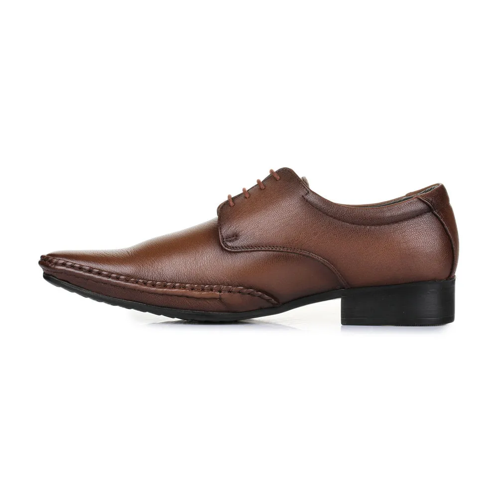 Mens Brown Fortune Balmoral Shoes JJP-10 by Liberty – Elegant Formal Footwear