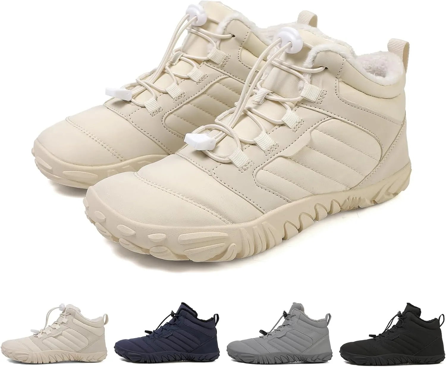 Hike Winter Footwear Barefoot Womens, Walking Hiking Winter Barefoot Shoes Women, Barefoot Shoes Men Women Waterproof Wide Toe Box Boots