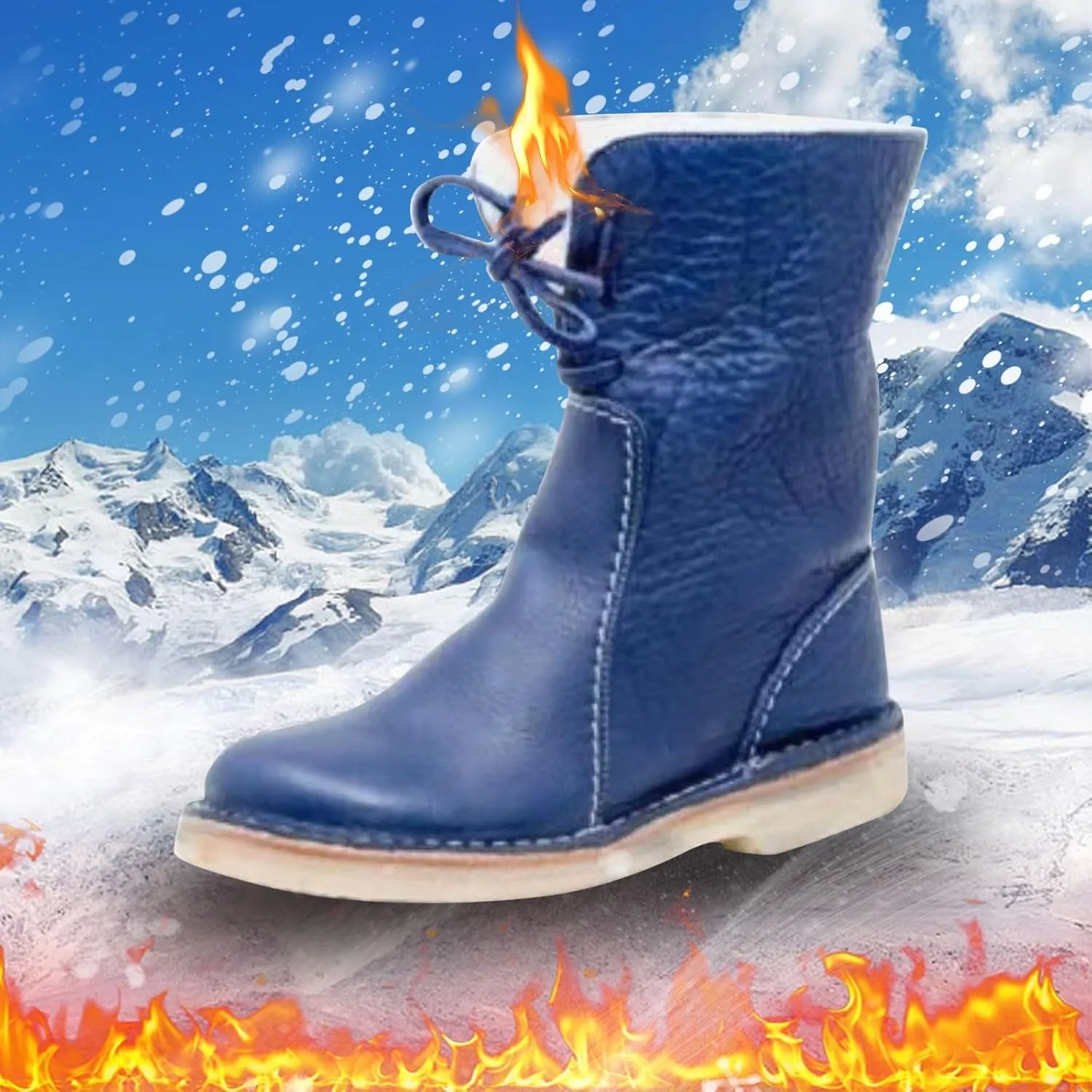 Insulated Winter Walking Shoes for Men Non-Slip Snow Shoes for Men Barefoot Womens Winter