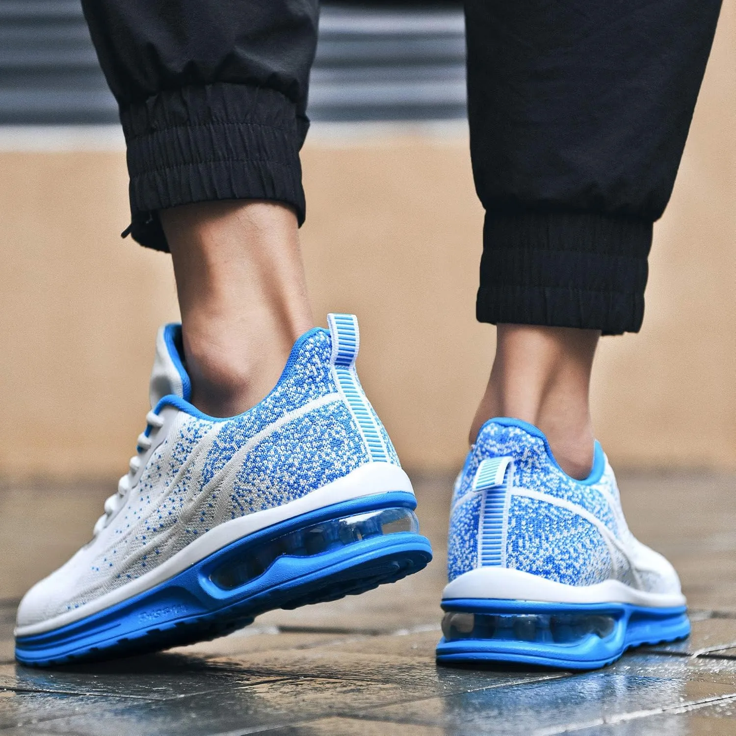 JARLIF Men's Lightweight Athletic Running Shoes Breathable Sport Fitness Gym Jogging Sneakers (Size 6.5-12.5)