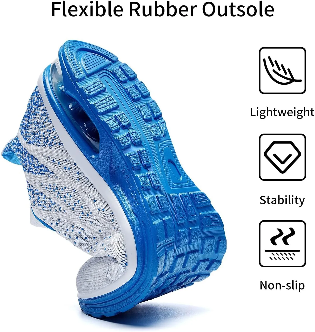 JARLIF Men's Lightweight Athletic Running Shoes Breathable Sport Fitness Gym Jogging Sneakers (Size 6.5-12.5)