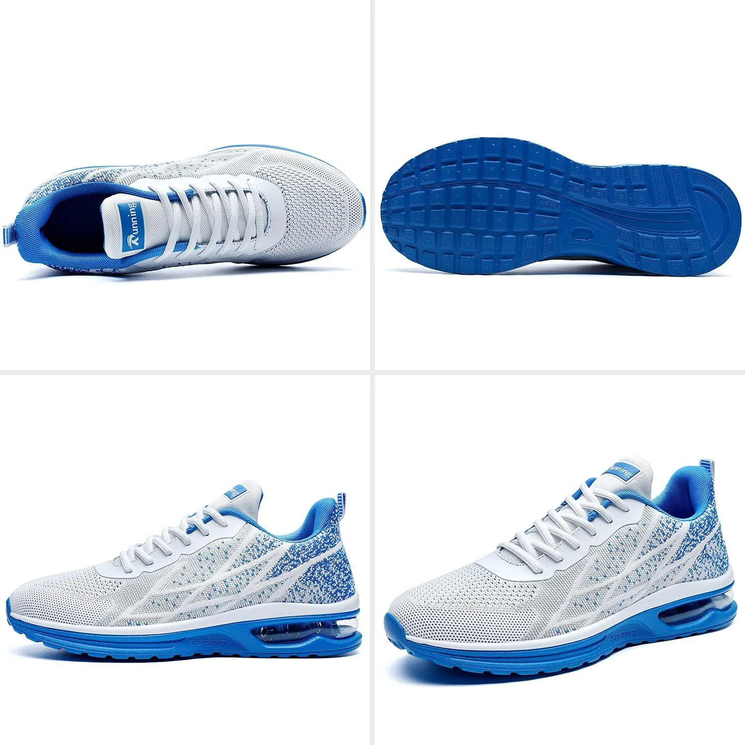 JARLIF Men's Lightweight Athletic Running Shoes Breathable Sport Fitness Gym Jogging Sneakers (Size 6.5-12.5)