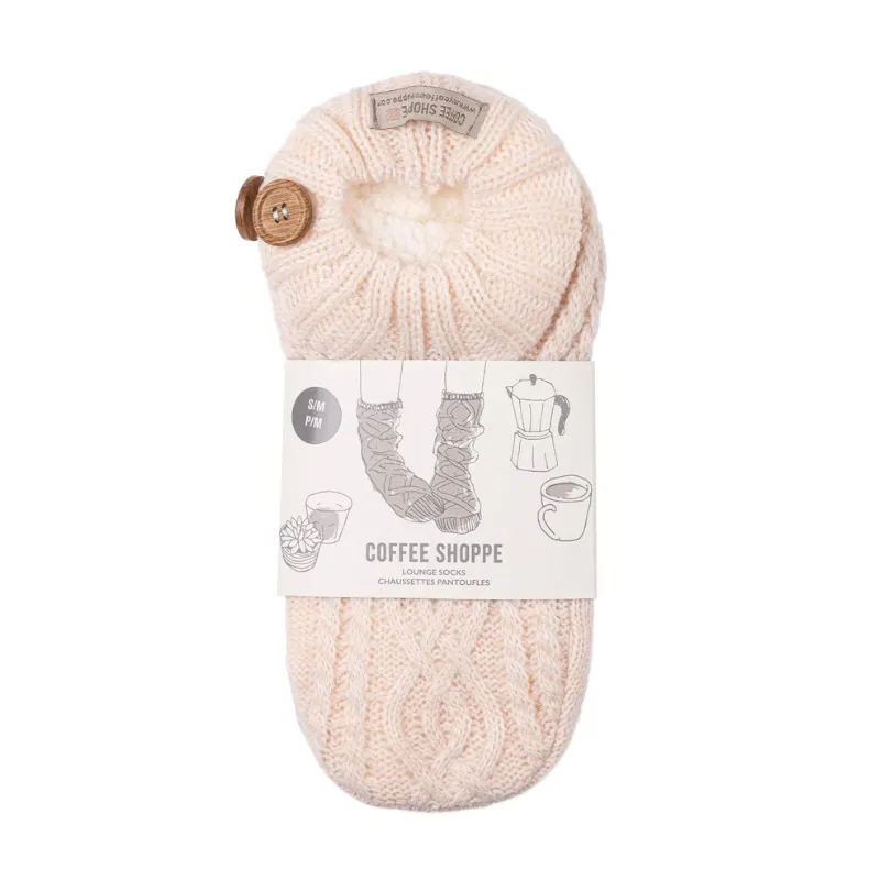 LatteLove Melange Cable Knit Booties
