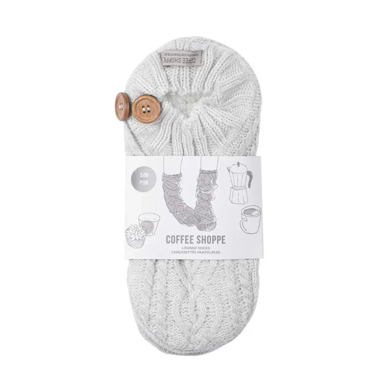 LatteLove Melange Cable Knit Booties