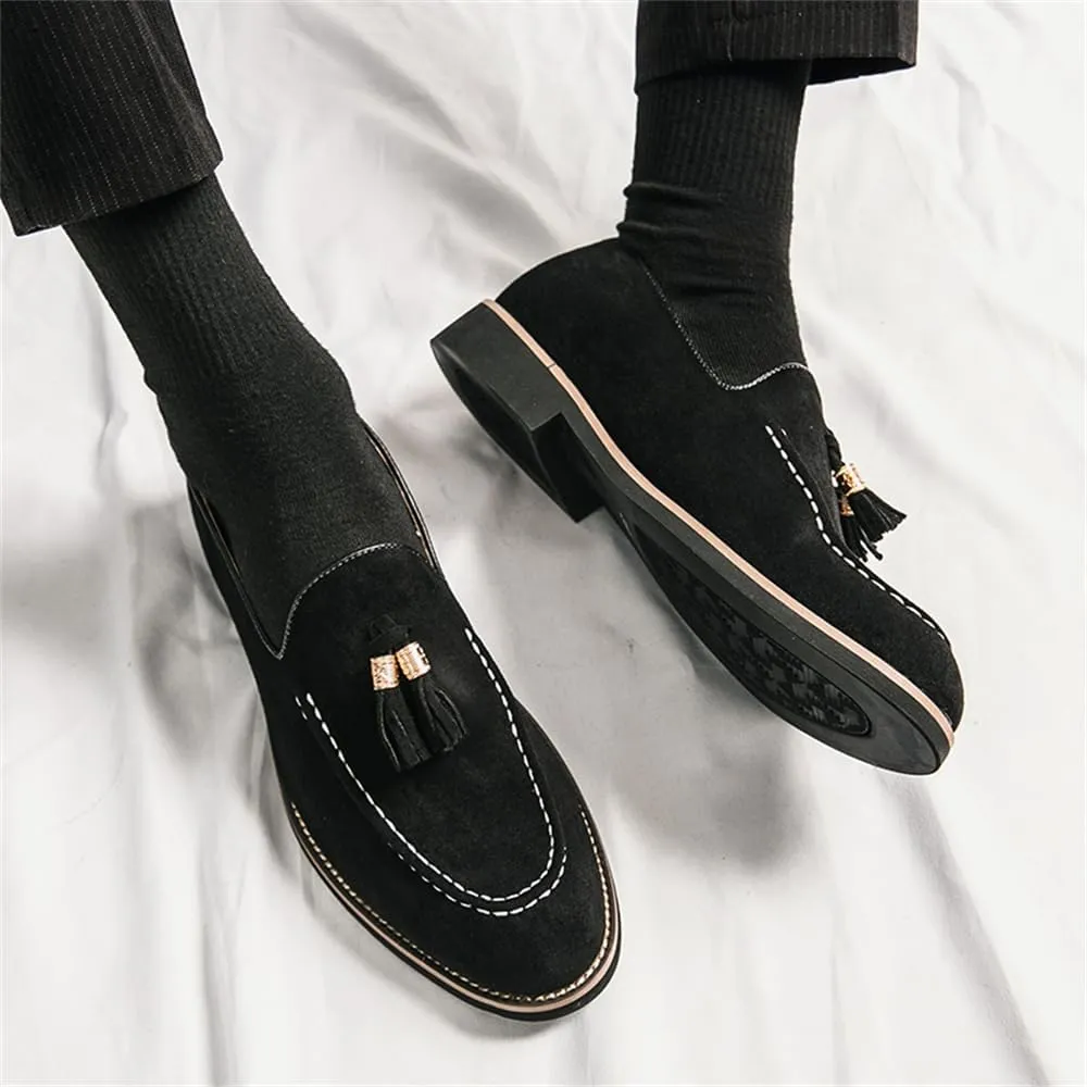 Men's Loafers Dress Shoes Slip-on Formal Tassel Tuxedo Suit Shoes