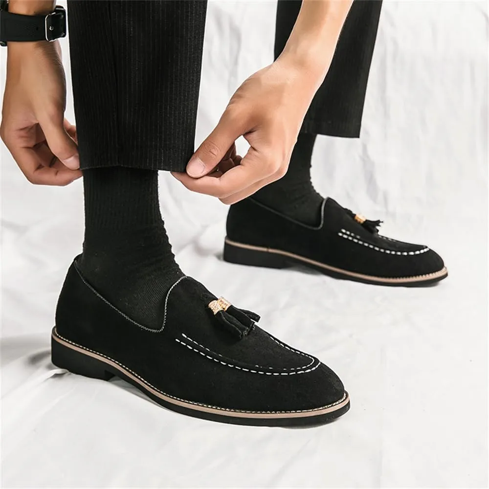 Men's Loafers Dress Shoes Slip-on Formal Tassel Tuxedo Suit Shoes