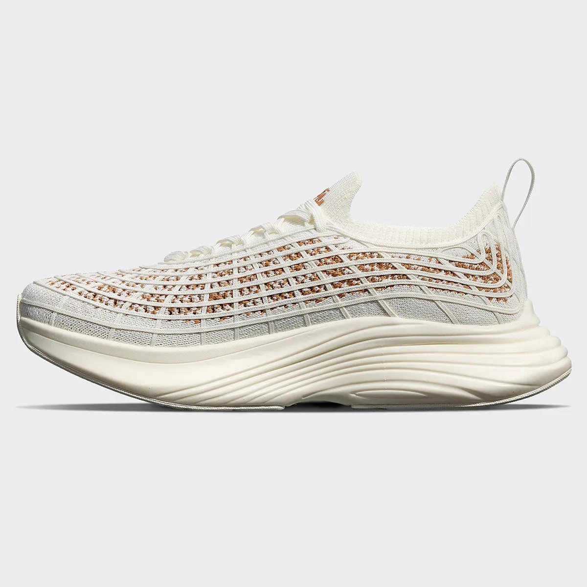 TechLoom Zipline Mens Running Shoes - Ivory/Tan/Ombre