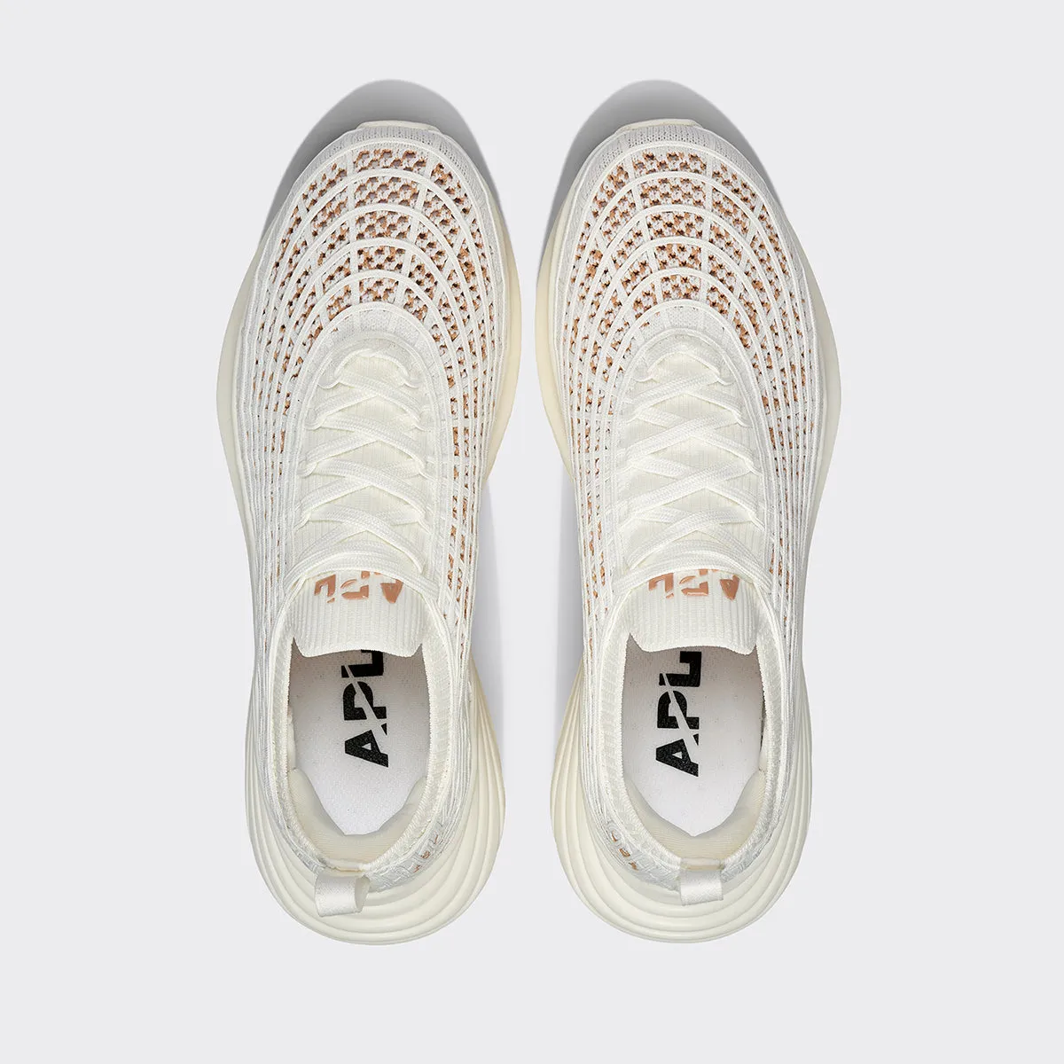 TechLoom Zipline Mens Running Shoes - Ivory/Tan/Ombre