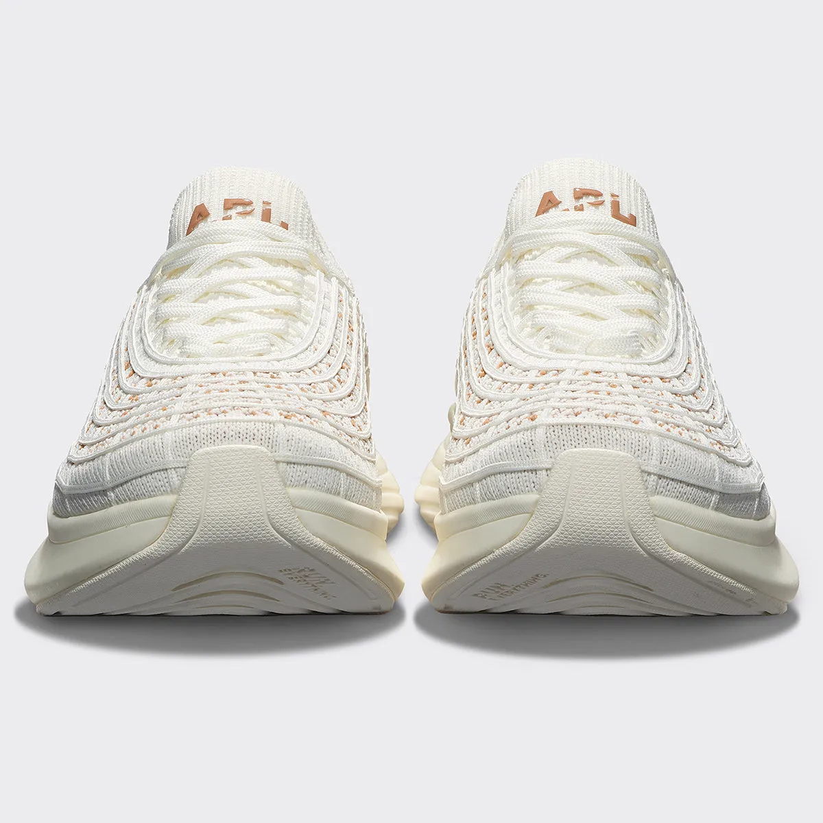 TechLoom Zipline Mens Running Shoes - Ivory/Tan/Ombre