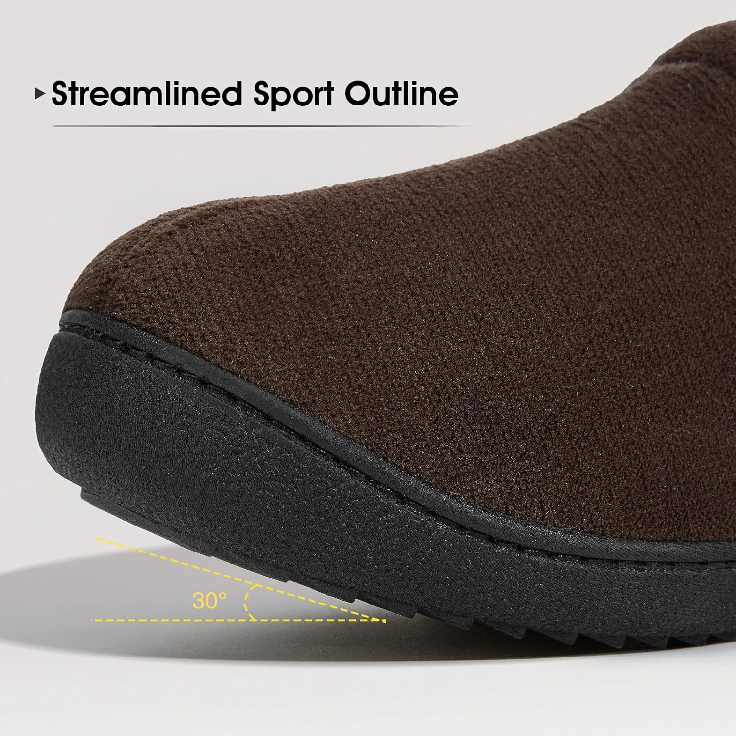 MERRIMAC Men's Slip on Slippers Comfy Memory Foam Non Slip Indoor House Shoes