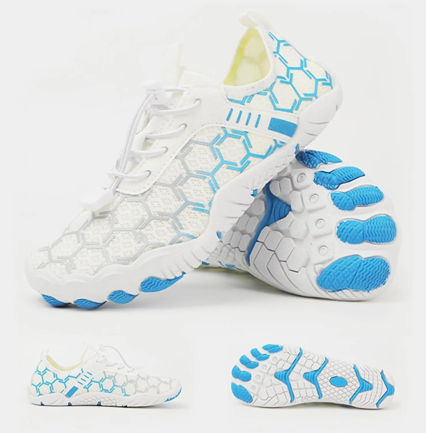 Mmoneyake Mens Womens Athletic Hiking Water Shoes Unisex Hike Barefoot Shoes Quick Drying Beach Aqua Shoes Travel Trekking Walking Climbing Sneakers Lightweight Outdoor Footwear