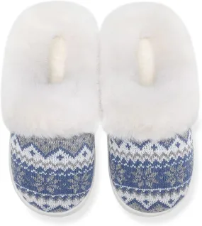 NineCiFun Women's Warm Fuzzy Cute Christmas Slippers - Memory Foam Insole, Bedroom & Gift