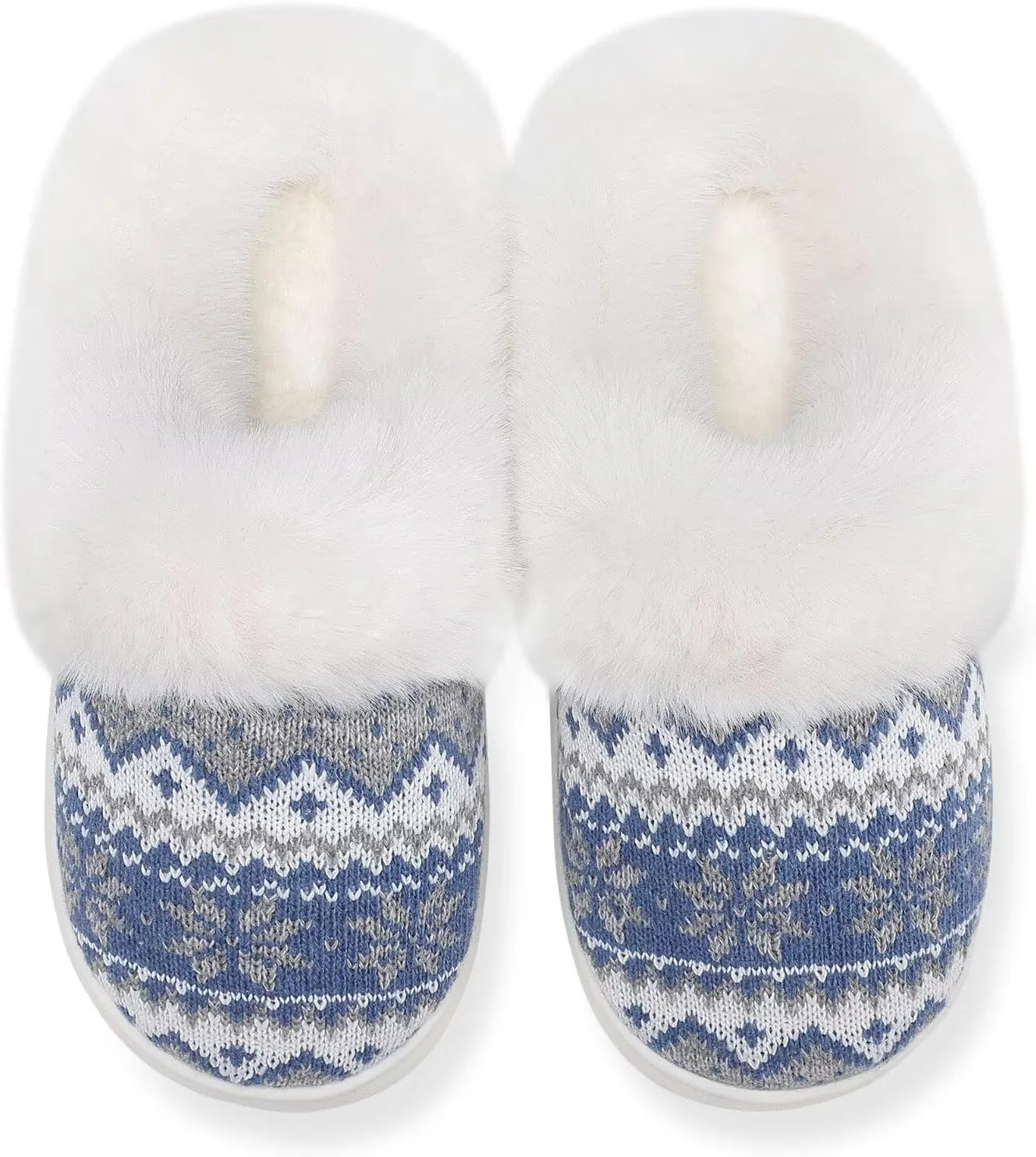 NineCiFun Women's Warm Fuzzy Cute Christmas Slippers - Memory Foam Insole, Bedroom & Gift