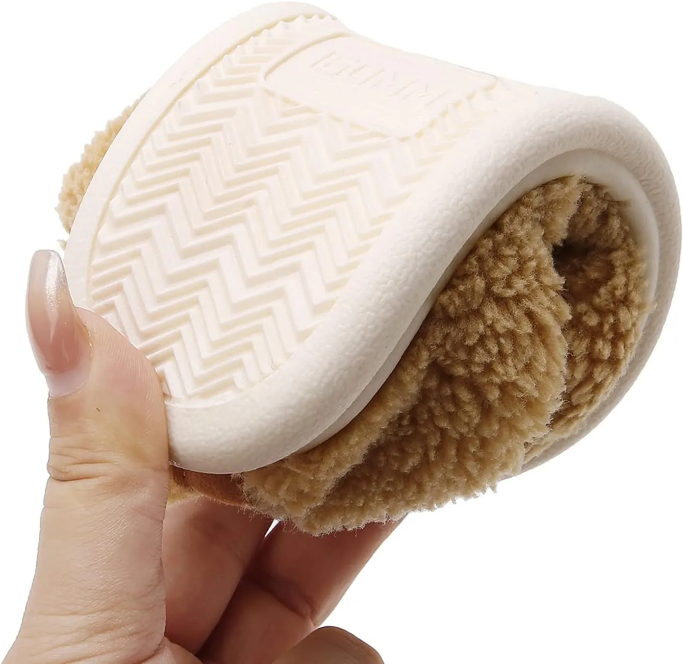 RVROVIC Boys Girls House Warm Slippers Fuzzy Winter Soft Slippers for Kids Fleece Non-slip Toddler Home Indoor Shoes