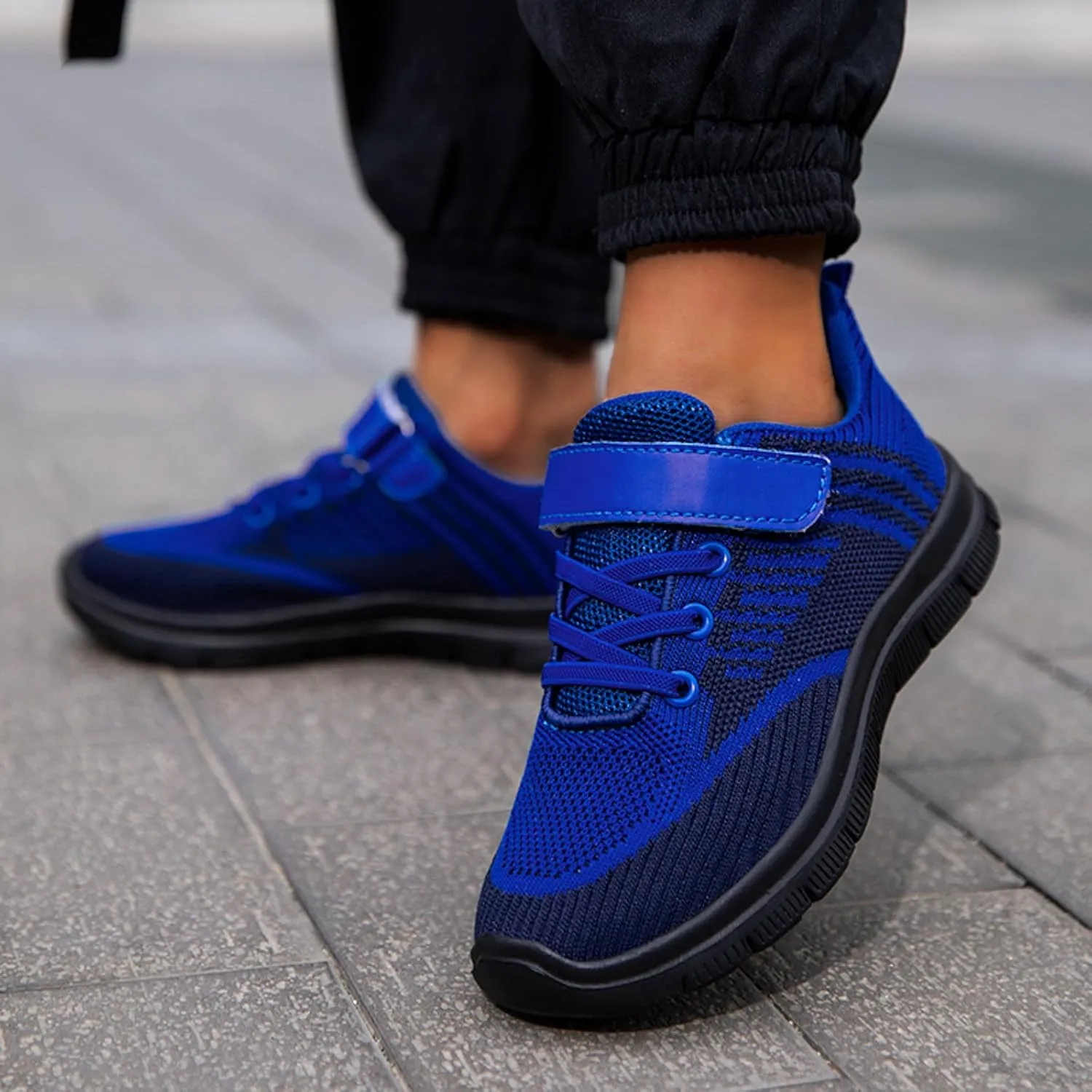 Sneakers for Girls Athletic Sport Lightweight Kids Running Shoes Breathable Strap Unisex for Little Kid Big Kid Non-Slip