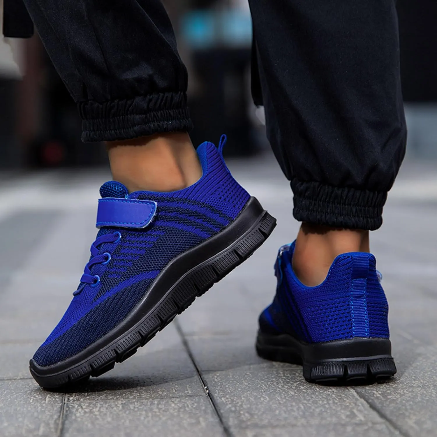 Sneakers for Girls Athletic Sport Lightweight Kids Running Shoes Breathable Strap Unisex for Little Kid Big Kid Non-Slip