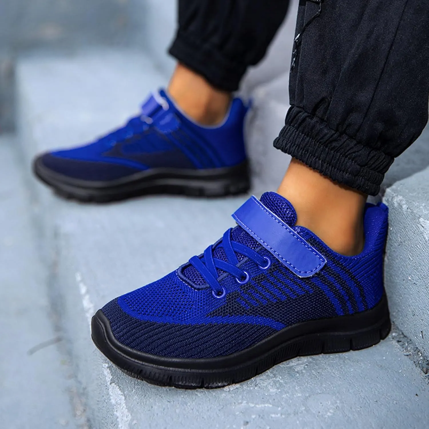 Sneakers for Girls Athletic Sport Lightweight Kids Running Shoes Breathable Strap Unisex for Little Kid Big Kid Non-Slip