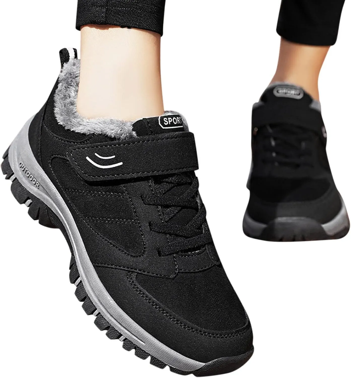 Snow Shoes for Men Womens Winter Non-Slip Work Boots for Men Waterproof Ankle Booties