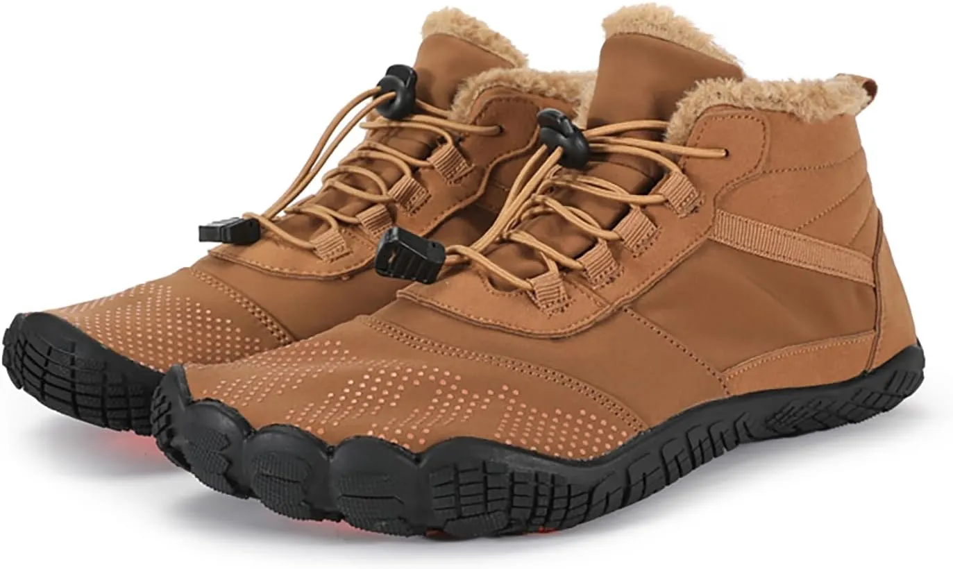Wide Toe Shoes Men Women Barefoot Warm Winters Minimalist Cross Trainer Casual Hiking Cotton Boots Sneakers