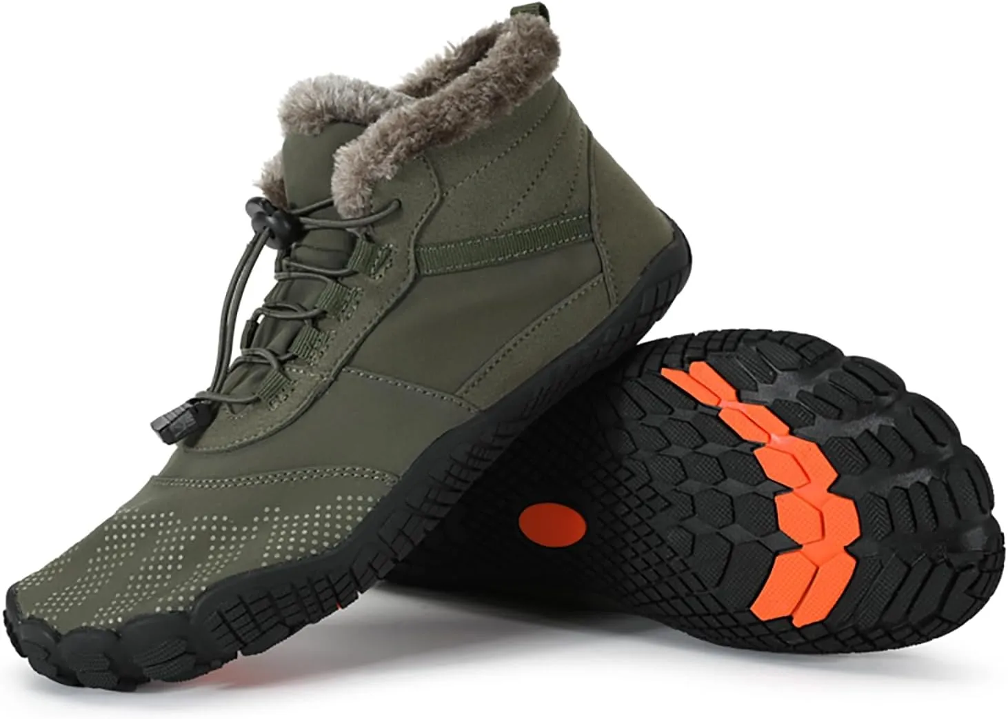 Wide Toe Shoes Men Women Barefoot Warm Winters Minimalist Cross Trainer Casual Hiking Cotton Boots Sneakers