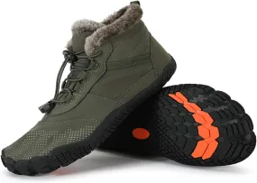 Wide Toe Shoes Men Women Barefoot Warm Winters Minimalist Cross Trainer Casual Hiking Cotton Boots Sneakers